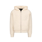 VICINITY V-Logo Knit Zip Hoodie Beige