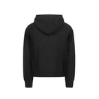 VICINITY V-Logo Knit Zip Hoodie Black