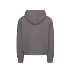 VICINITY V-Logo Knit Zip Hoodie Ash Grey