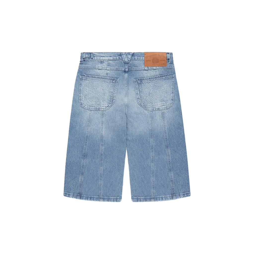 VICINITY V-Logo Light Blue Denim Jorts