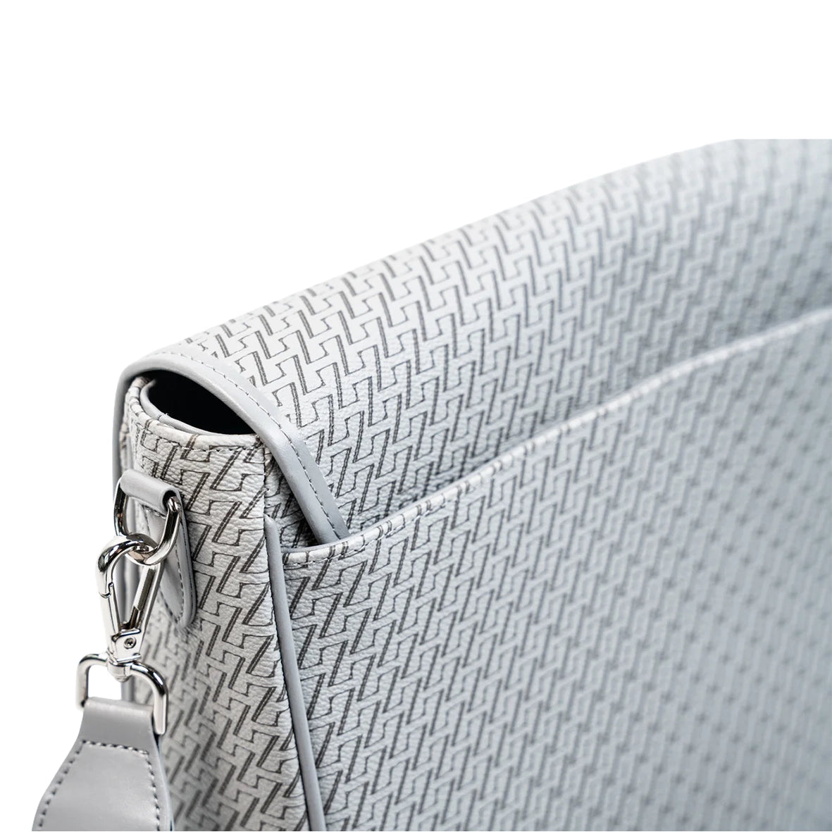 ZYLION Monogram Canvas Bag Mercury Grey