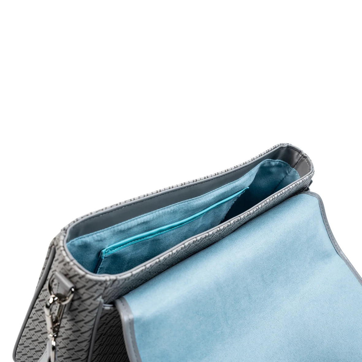 ZYLION Monogram Canvas Bag Mercury Grey