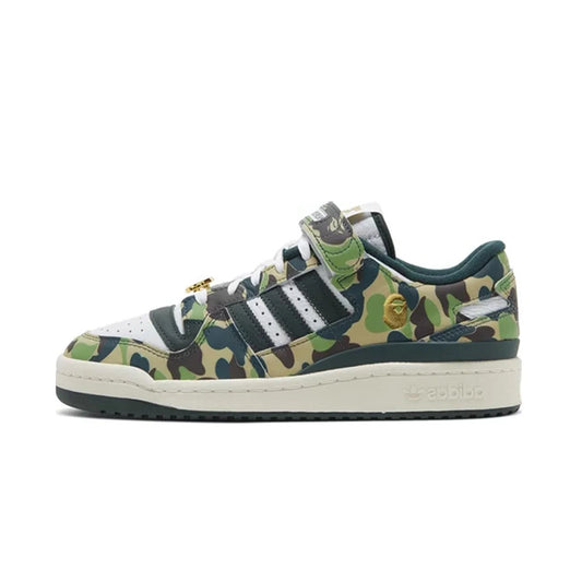 Adidas Bape Forum 84 Low Green Camo