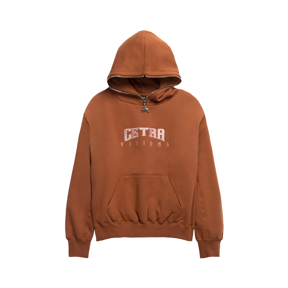 CETRA VISIONS Face Zip Hoodie Brown