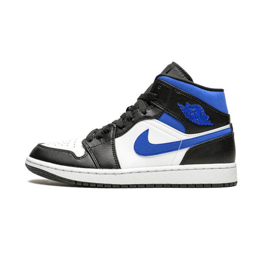 Jordan 1 Mid White Black Royal