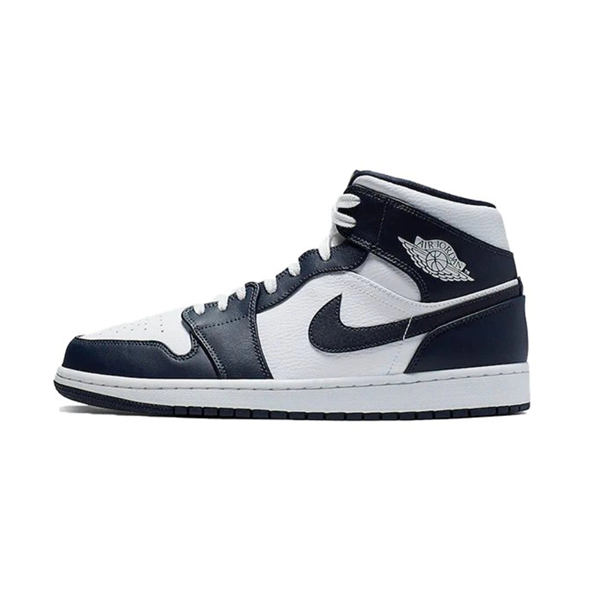 Jordan 1 Mid White Metallic Gold Obsidian