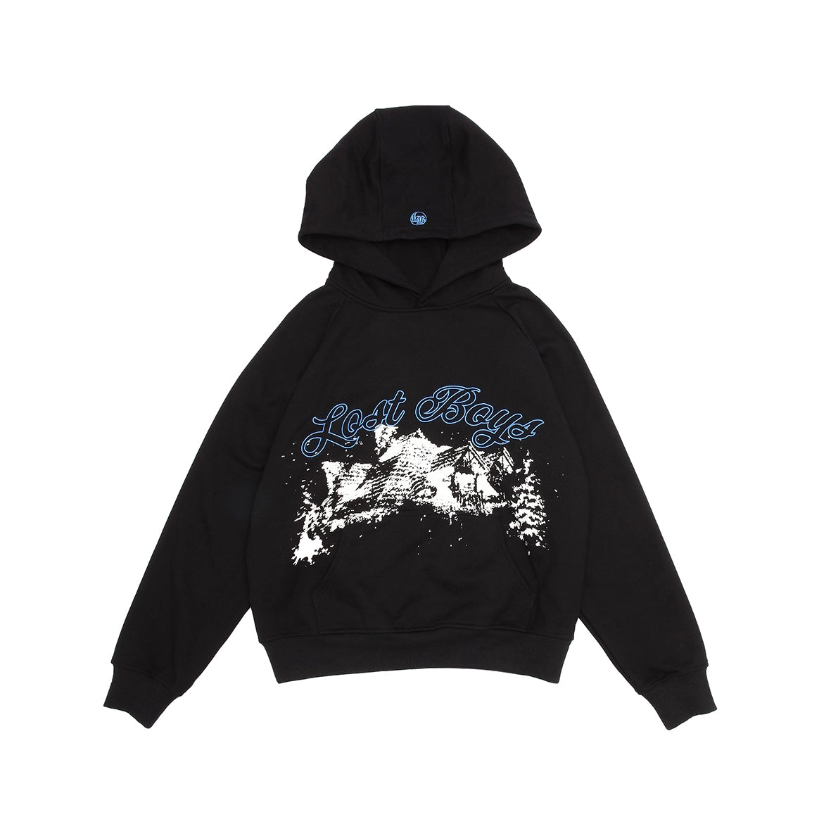 LOST BOYS ARCHIVES Raglan Graphic Hoodie Black
