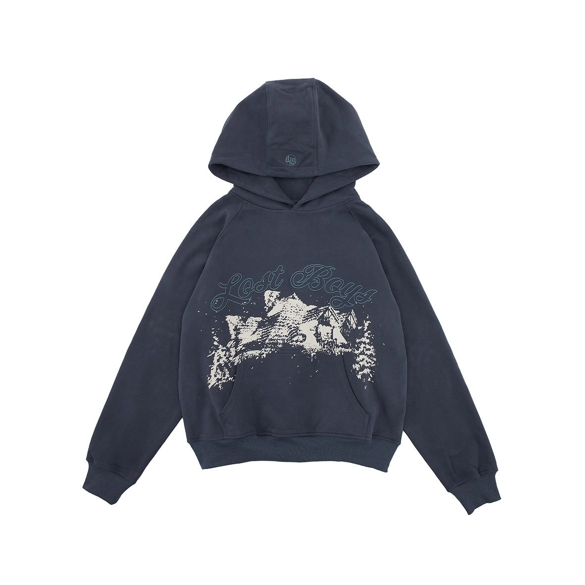 LOST BOYS ARCHIVES Raglan Graphic Hoodie Navy