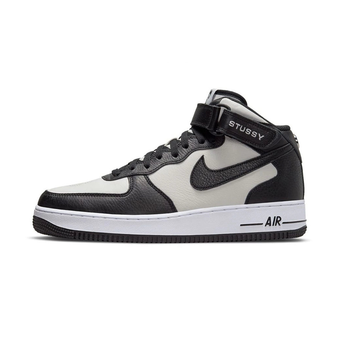 Nike Air Force 1 Mid Stussy Light Bone Black