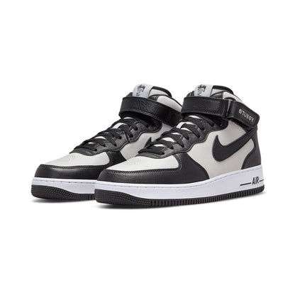 Nike Air Force 1 Mid Stussy Light Bone Black