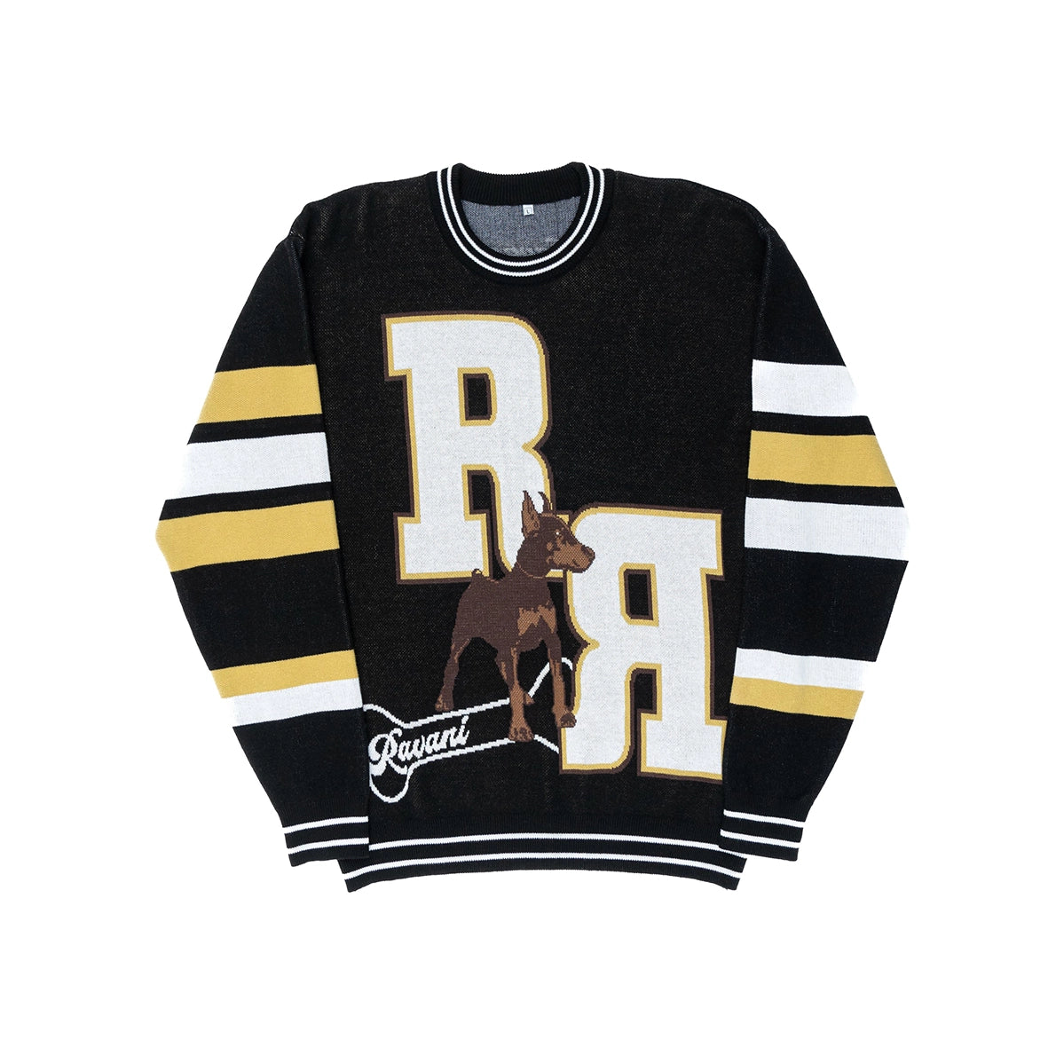 RAVANI RR Puppy Knit Crewneck Black