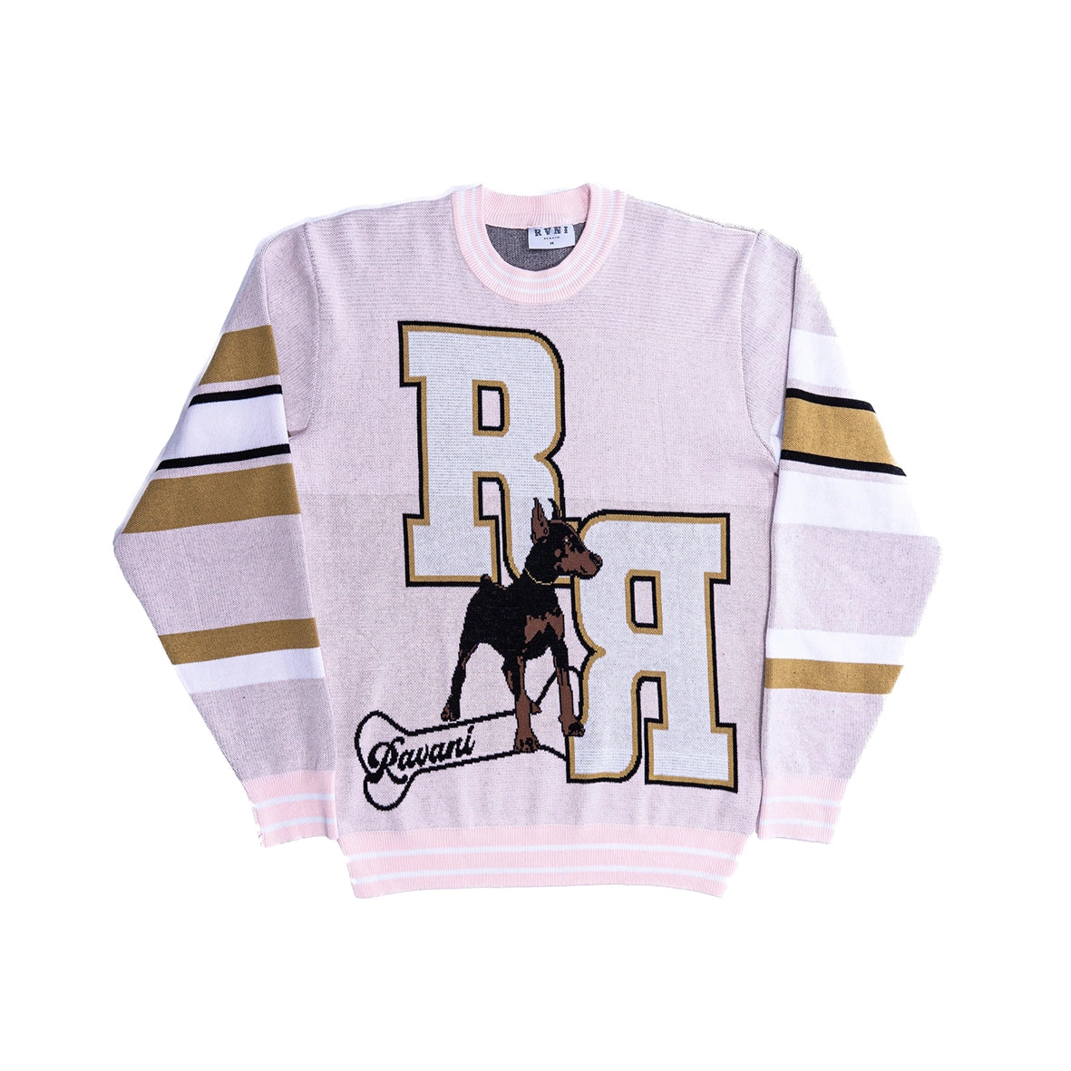 RAVANI RR Puppy Knit Crewneck Pink