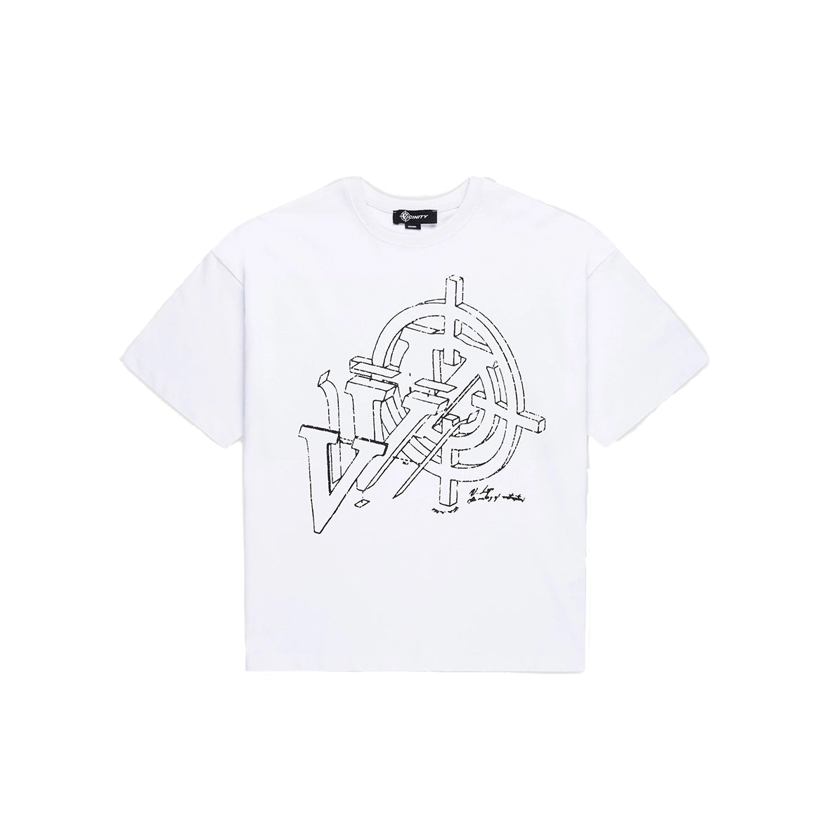 VICINITY Construction Logo T-Shirt White