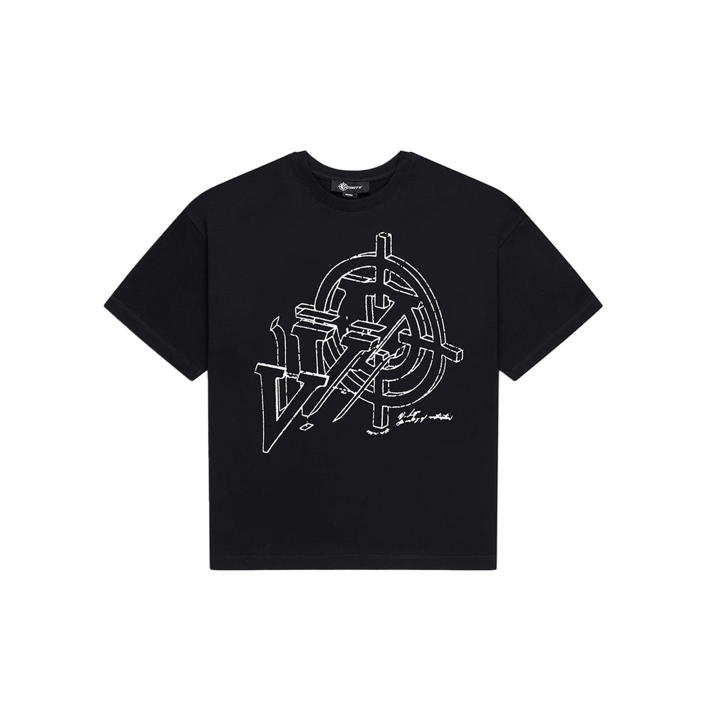 VICINITY Construction Logo T-Shirt Black