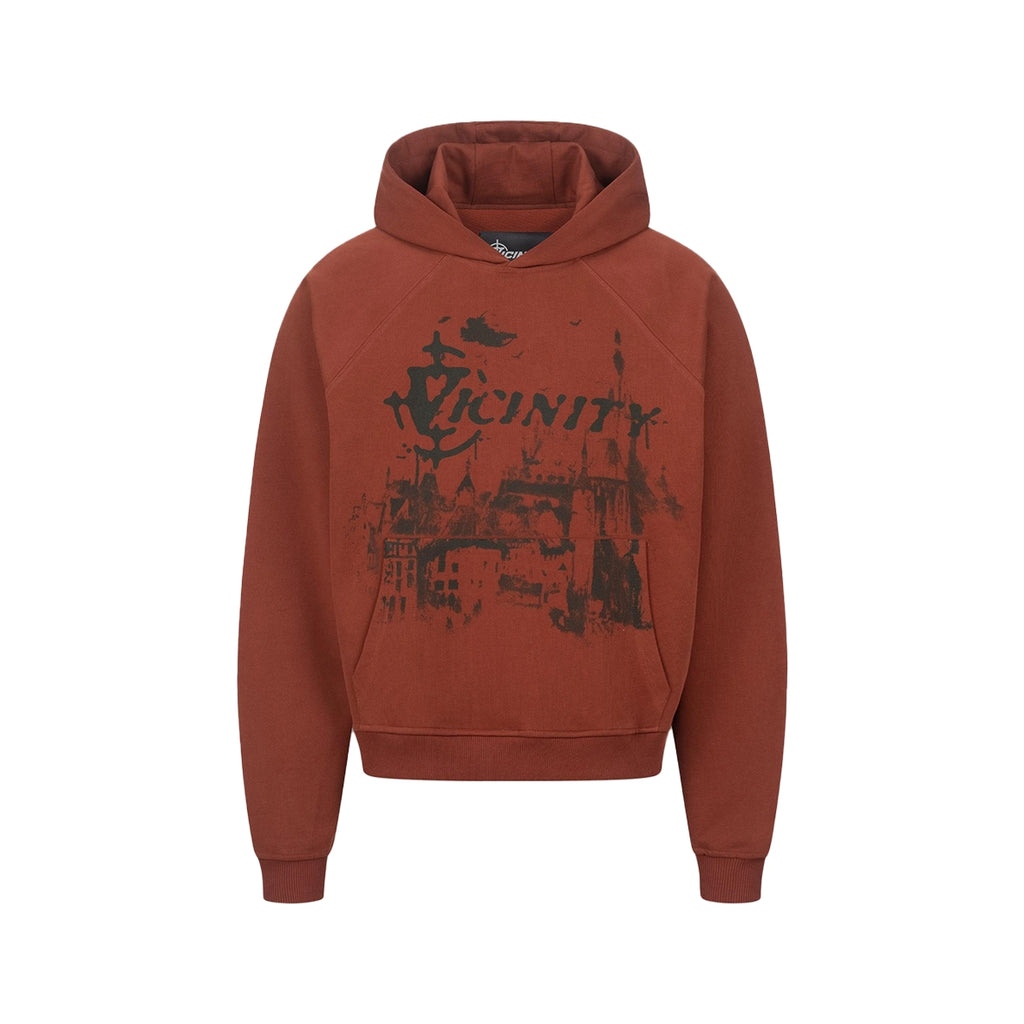 VICINITY Haunted House Hoodie Red